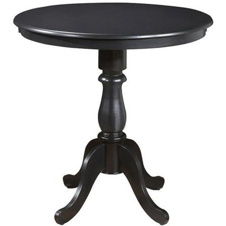 CAROLINA CHAIR & TABLE COMPANY Carolina Chair & Table 3636B-AB Fairview Round Pedestal Bar Table; Antique Black - 36 in. 3636B-AB